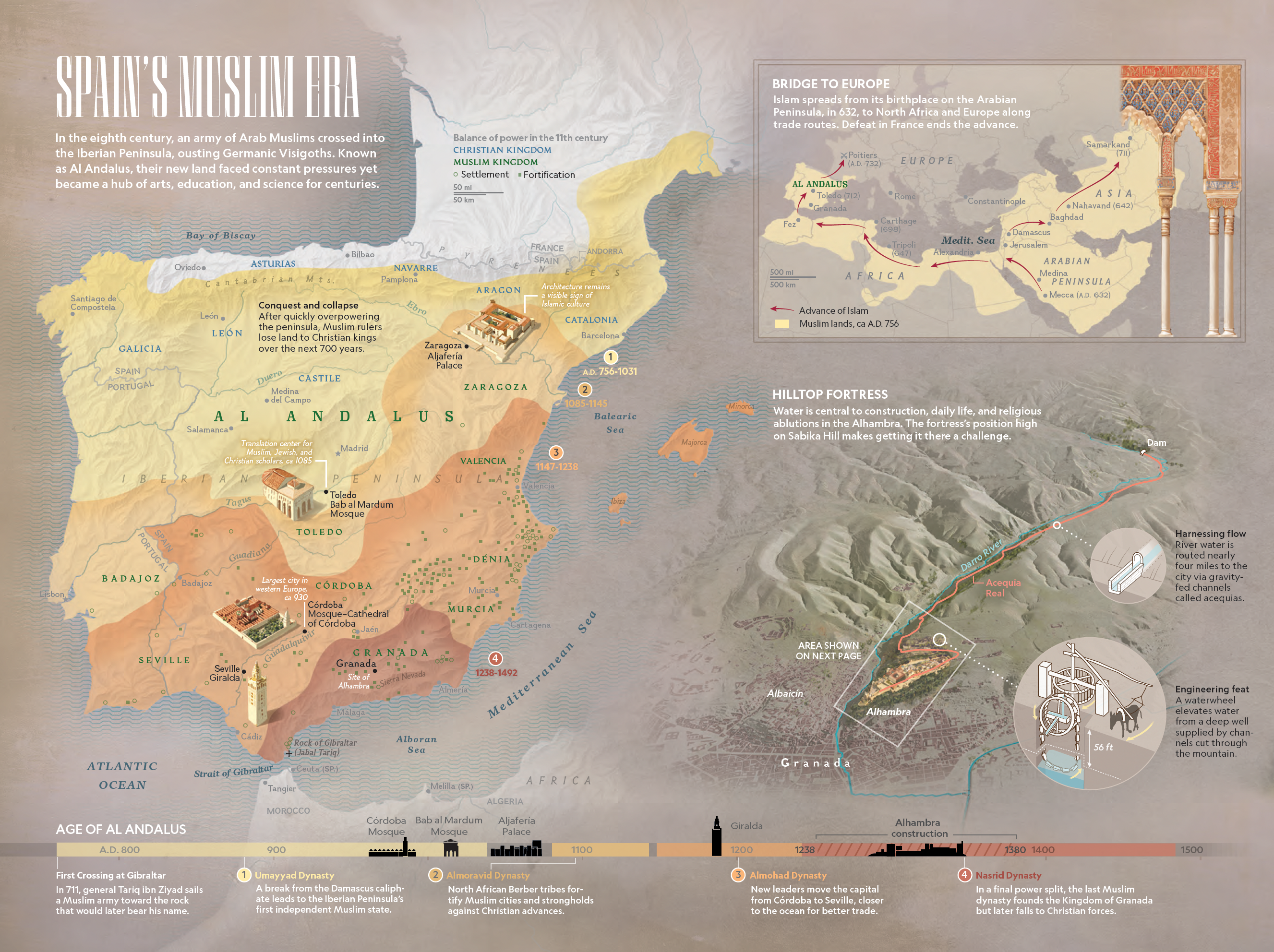 Spain's Muslim Era map